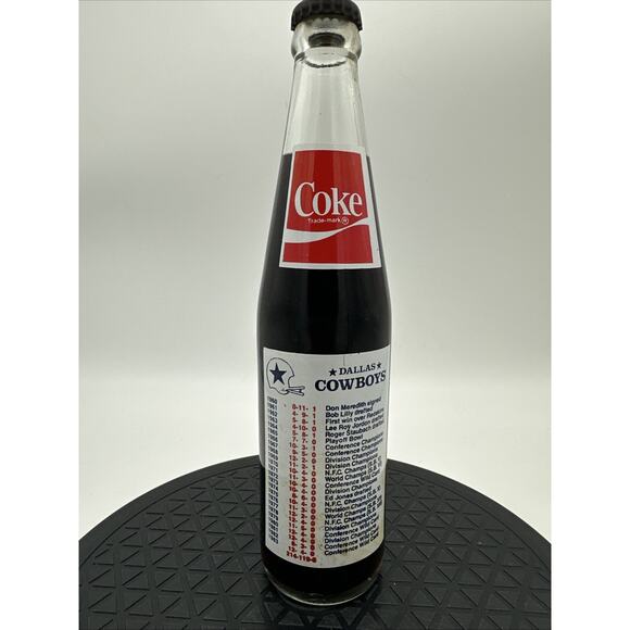 1984 Dallas Cowboys Commerative Coke Bottle - Picture 2 of 5